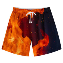 Teen Boys Swim Trunks Quick Dry Swimwear Bathing Suit for Big Boys Beach Swim Boards Shorts Orange 11-12 Years