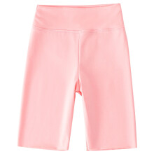Girls Athletic Bike Shorts Kids Knee-Length Spandex Short for Workout Dance Yoga Running Volleyball Running Dance Shorts Pink 2-3 Years