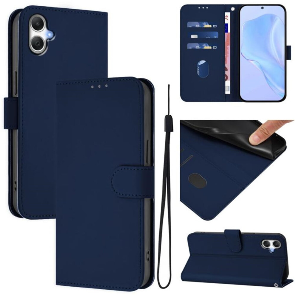Wallet Case Compatible With Samsung Galaxy A06 4G/5G Â Pu Leather Magnetic Flip Folio, 3-Card Slot & Wrist Strap, Navy Blue 9130661924139