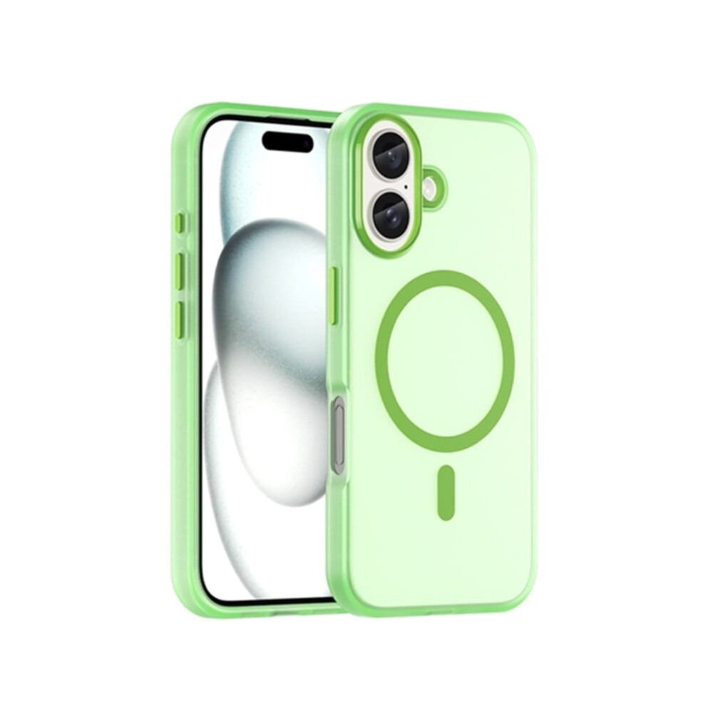 For Compatible With Iphone 16 Plus Magsafe Frosted Translucent Tpu + Pc Full Coverage Phone Case 9170372137374