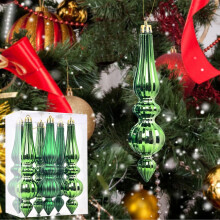 Ornements de Noël en cristal en forme de glaçons, lot de 6 décorations hivernales en verre pour sapin de Noël, articles élégants et givrés