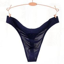 String en soie glacée pour homme, bleu marine, taille XL