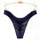Herren-G-String aus Eisseide, Marineblau, XL 1