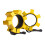 Lock Jaw Collars, Gold, 2 Pcs 1