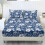 White Flower King Size Sheet Set 3 Pc Blue Cooling Bedding 1