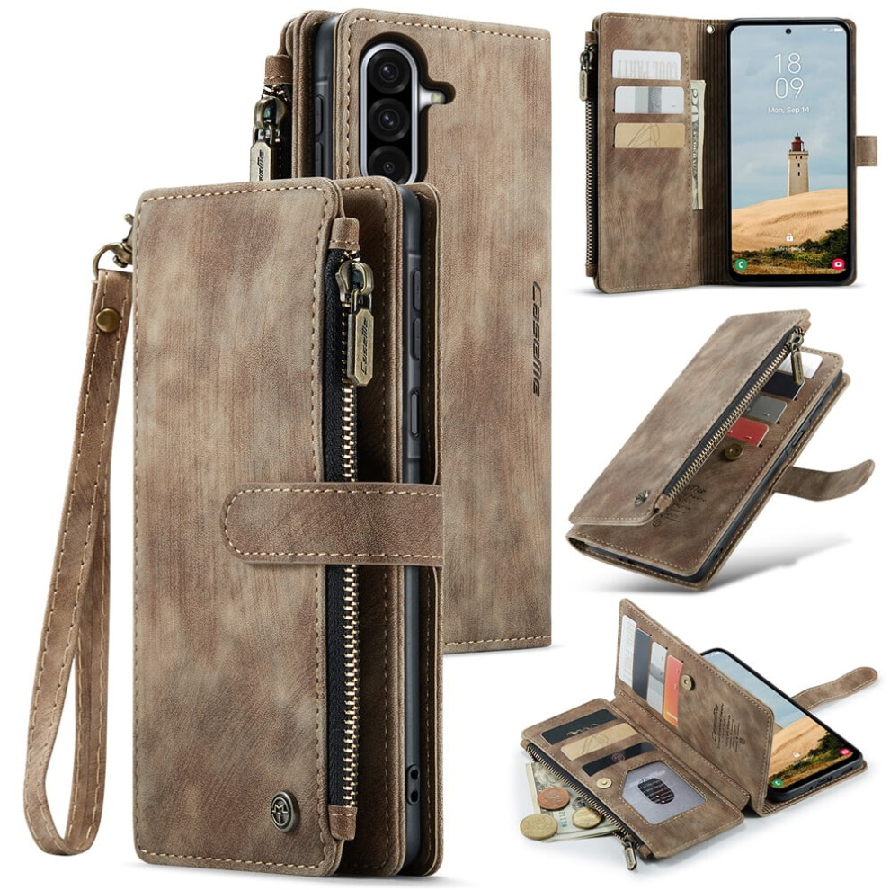Caseme Wallet Case For Compatible With Samsung Galaxy A17 4G Â Pu Leather, Magnetic Flip, Lanyard, Zipper Card Holder, 6.7" 9165521638857