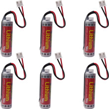 6X AA battery with Plug for MAXELL ER6C 3.6V 1800mAh PLC Battery for Mitsubishi FX F2-40BL