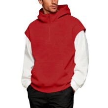 Hoodie Rómhór Ceathrú Zip na bhFear Dearg S