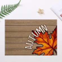Waterdichte placemats voor de herfst, perfect voor het Thanksgiving-diner, 45 x 29 cm, afwasbaar, bescherming voor de eettafel tijdens de feestdagen.
