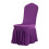 Stretch-Stuhlhussen-Set lila 4-teilig mit Rock 3