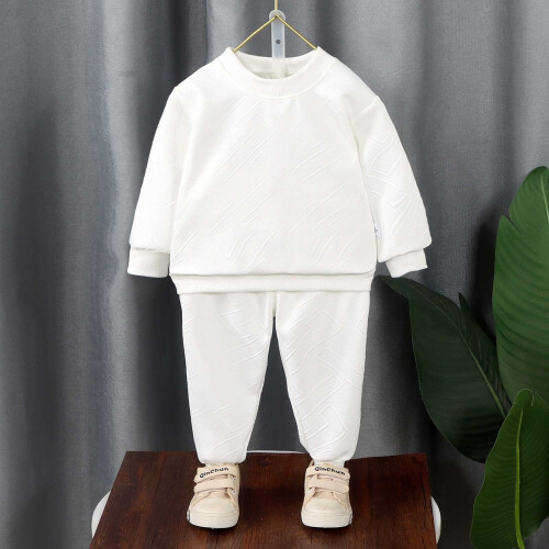 Kids Hoodie Set Soft Pullover and Bottoms 2-Piece 1