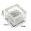 Solar Garden Post Lamp Waterproof Transparent Square 2