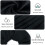 Mikrofiber hårtørrer scrunchies4-pak sorte 5