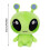Peluche extraterrestre verte, créature douce, poupée de 25 cm 2