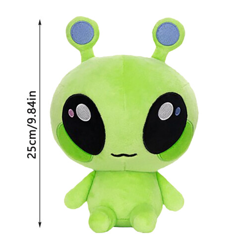 Peluche extraterrestre verte, créature douce, poupée de 25 cm 1
