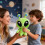 Peluche extraterrestre verte, créature douce, poupée de 25 cm 4