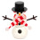 Sneeuwpop knutselset van plastic voor kerstdecoratie 8