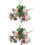 Buchet de trandafiri artificiali violet, 30 cm, 15 capete 2