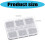 Plastic Nail Art Organizer 6-Section Compact Storage 3