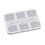 Plastic Nail Art Organizer 6-Section Compact Storage 5