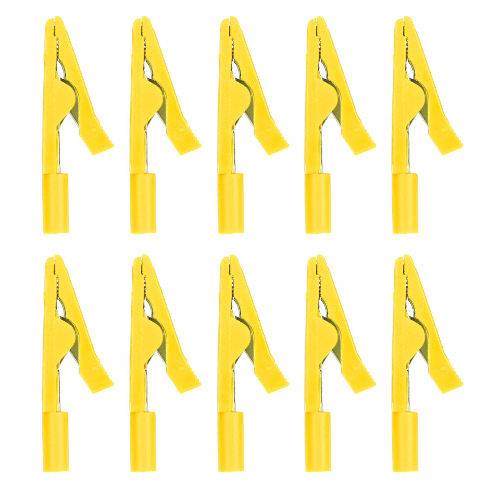 Test Probe Clips Camping Power Applications Electric Fence Clamps High Accuracy2mm Banana Plug Alligator Clips With Strong Clamping Force For 9551475268385