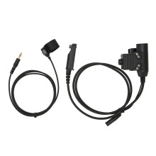 Cuffie tattiche per comunicazioni con clip in metallo e trasmissione audio nitida, ideali per forze dell'ordine, sicurezza, sorveglianza e operazioni