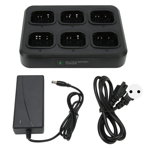 Ευφυής LED Δείκτης Καθολικός Charger6Way Βάση Φόρτισης Πολυφορτιστής Μονάδας με Ασφαλή