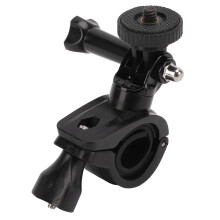 Tripod Adapter Bicycle Mount Holder For GoPro Hero Cameras And Portable Bluetooth Speakers Multi Angle Rotation Clamping Diameter Range POM Rubber