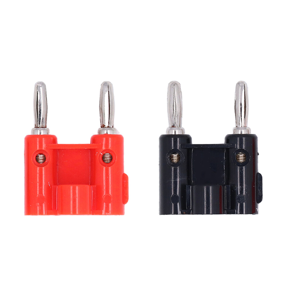 Binding Post Connector Dual Banana Plug Speaker Cable Connector Corrosion Resistant Double Row Cross Connector With Color Coded Bands No Red/Black 9180479426165