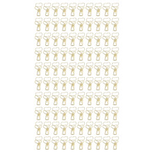 Metal Iron Heart Style Binder Clips Rustproof Gold Plated Hollow Design Utility Clips Strong Grip Compact Design Versatile Stylish Office Home School