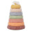Developmental Teething Learning Stacker with Unique Textures, Educational Baby Toy Featuring Visual Exploration, Squeeze Play Interactive Rings, Safe 1