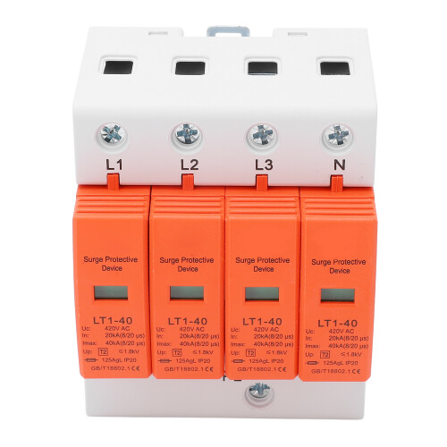 Overvoltage Protection Device For High Voltage Systems, Surge Protector With Flame Retardant Housing Quick Installation Modular Construction Solar PV