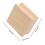 Træterninger Kakifarvede 6-pak Blanke Groove Design 6