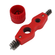 Pipe Cleaner For Copper Pipes, 4In1Plumbing Tool With Pipe Reamer And Sanding Sponge, Durable High Strength Brush For Pvc Aluminum Brass Ppr