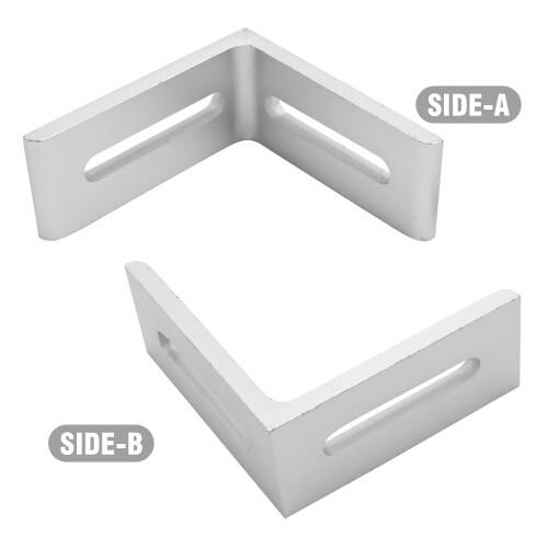 Aluminium-L-förmiger Eckwinkel, 2-Nut, 3-1/8" x 3-1/8" x 2
