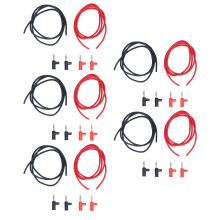 Flexible Silicone Cable Pure Copper Flexible Electrical Test Cable Stackable Banana Plug for School Physics Laboratories Durable and Wear-Resistant