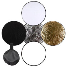 5-in-1-Fotolichtreflektor mit mehreren Scheiben, zusammenklappbar, leicht, rund, lichtdurchlässig, einstellbare Lichtsteuerung für Studio und