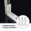 Aluminium-L-förmiger Eckwinkel, 2-Nut, 3-1/8" x 3-1/8" x 6