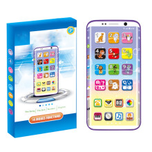 Telefon educativ cu interfață tactilă, aplicații de tip „pretend” și efecte luminoase pentru învățarea copiilor mici, cu mod muzical și