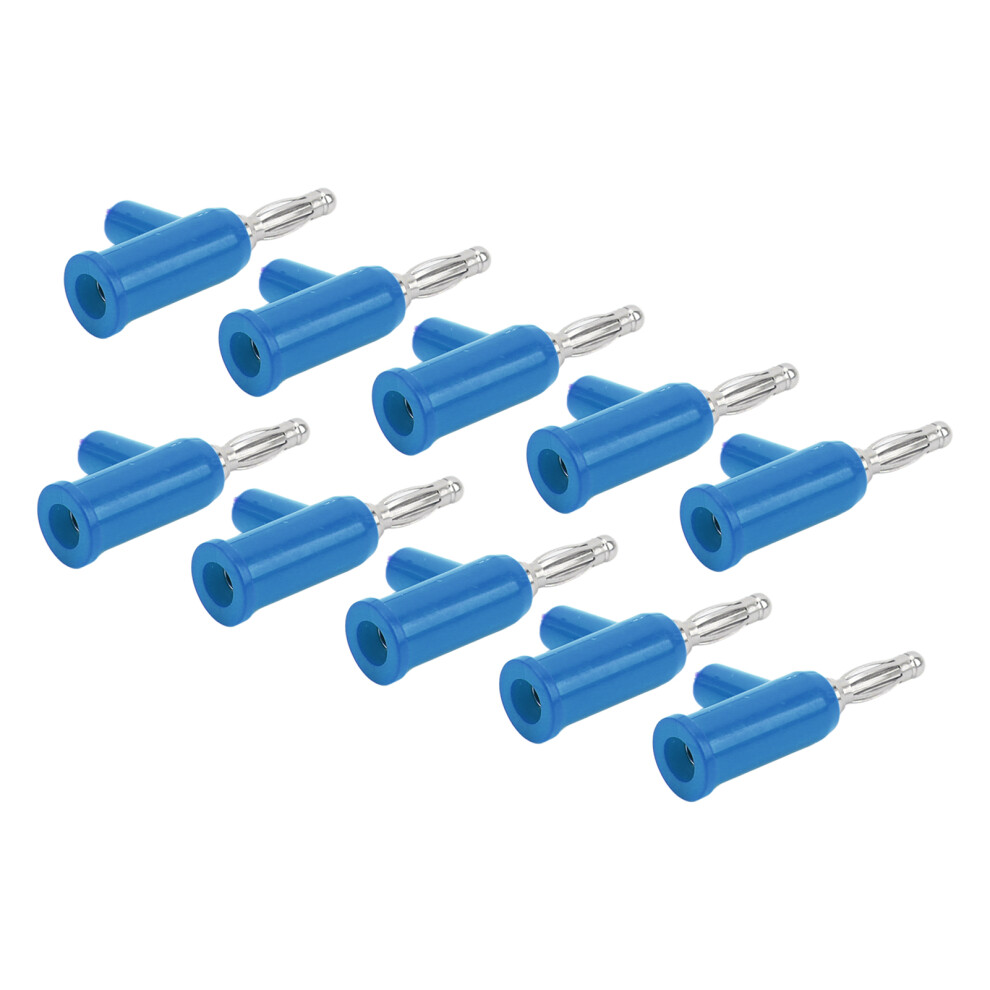 Corrosion Resistant Banana Plugs Stackable4mm Brass Solderless Connectors Open Screw Non Soldering Reusable Connectors Fine Workmanship Durable 9551475269566