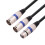 Adaptér XLR, rozdělovací kabel, samice-samec, Y kabel, 0,5 m 6