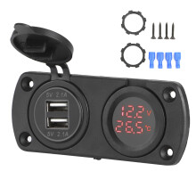 Waterdicht USB-C-laadpaneel met dubbele USB 12V PD 20W QC3.0 slimme laad-IC, maritieme kwaliteit, automatische detectie, compatibel met boot en