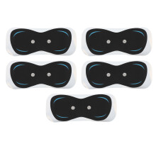 Flexible Electrode Pads For TENS Units, Reusable TENS Pads Snap Butterfly Electrodes Self Adhesive Electrodes Low Impedance Even Current Distribution