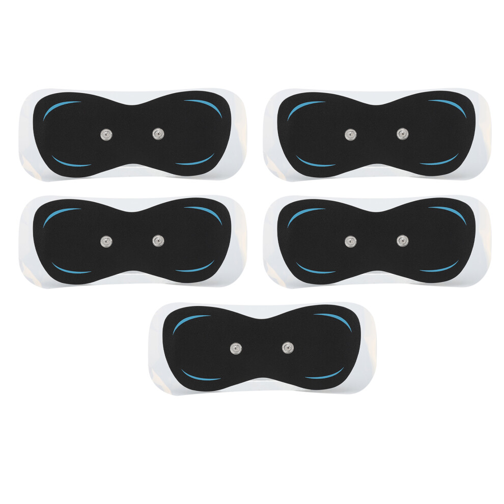 Flexible Electrode Pads For TENS Units, Reusable TENS Pads Snap Butterfly Electrodes Self Adhesive Electrodes Low Impedance Even Current Distribution