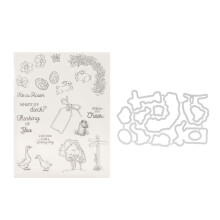 Holiday Cards Clear Stamps Transparent Silicone Seals for DIY Scrapbooking Card Making Sturdy Quality Easy to Use Crafting Gift Supplies