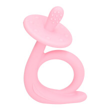 Silicone Baby Pacifier With Integrated Teether Function, Hygiene Protection Cover Included For Travel And Daily Use