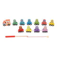 Number Learning Train Set Montessori Educational Toys for Toddlers Magnetic Connection Dinosaur Design Wooden Train Set Promoting Fine Motor Skills