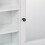 Badezimmerspiegelschrank, Weiß, 5 Ablagen 6