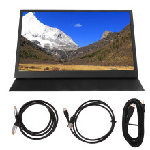 Monitor portatile IPS da 15,6 pollici Full HD con Plug Play USB C Schermo ultra sottile e leggero per viaggi con laptop e telefono Supporto HDR Multi
