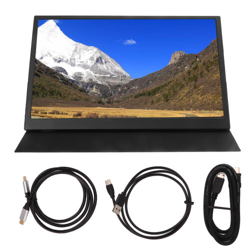 Φορητή οθόνη IPS 15,6 ιντσών Full HD με οθόνη Plug Play USB C εξαιρετικά λεπτή και ελαφριά για